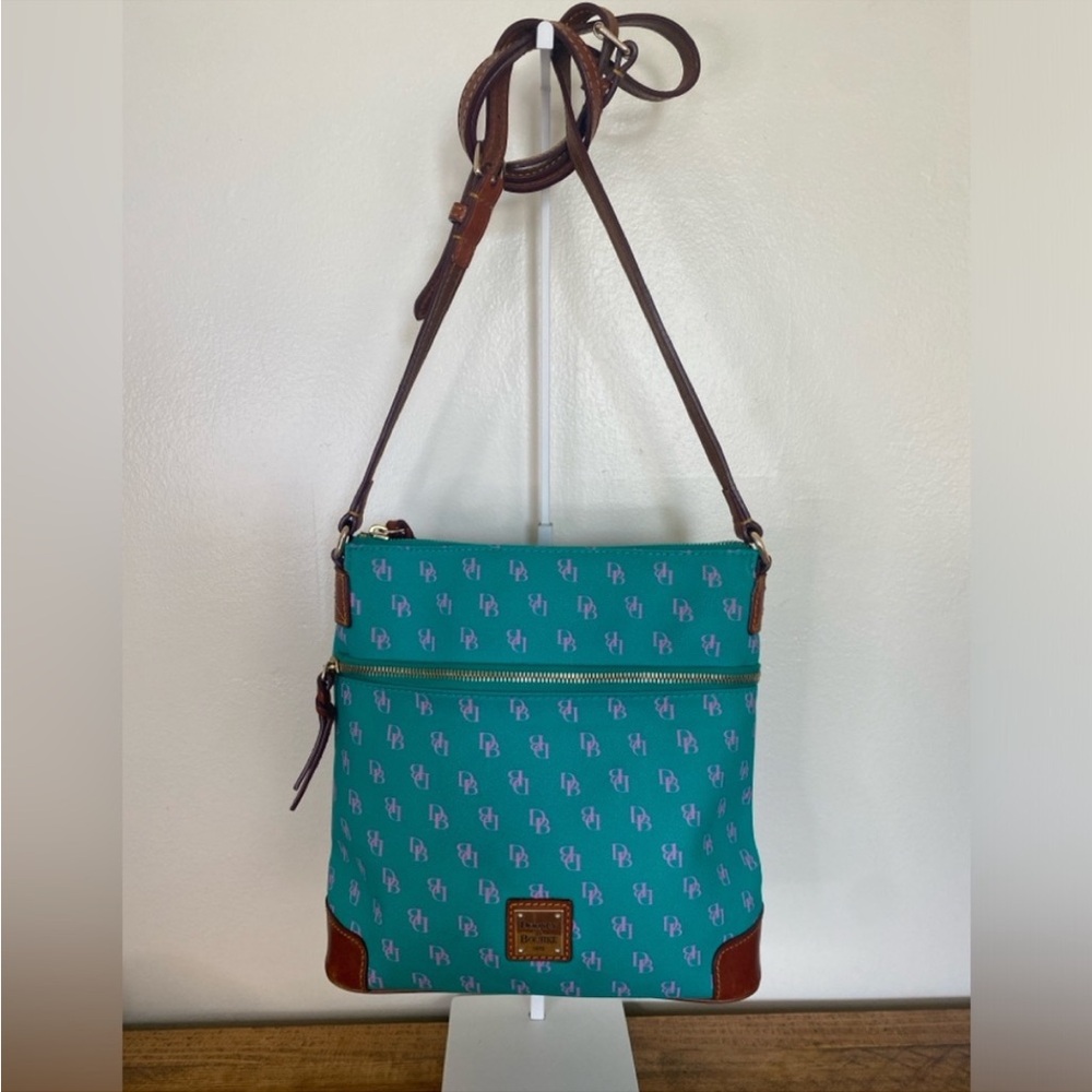 Dooney & Bourke Crossbody Bags in Green and Purple with Quilted Design